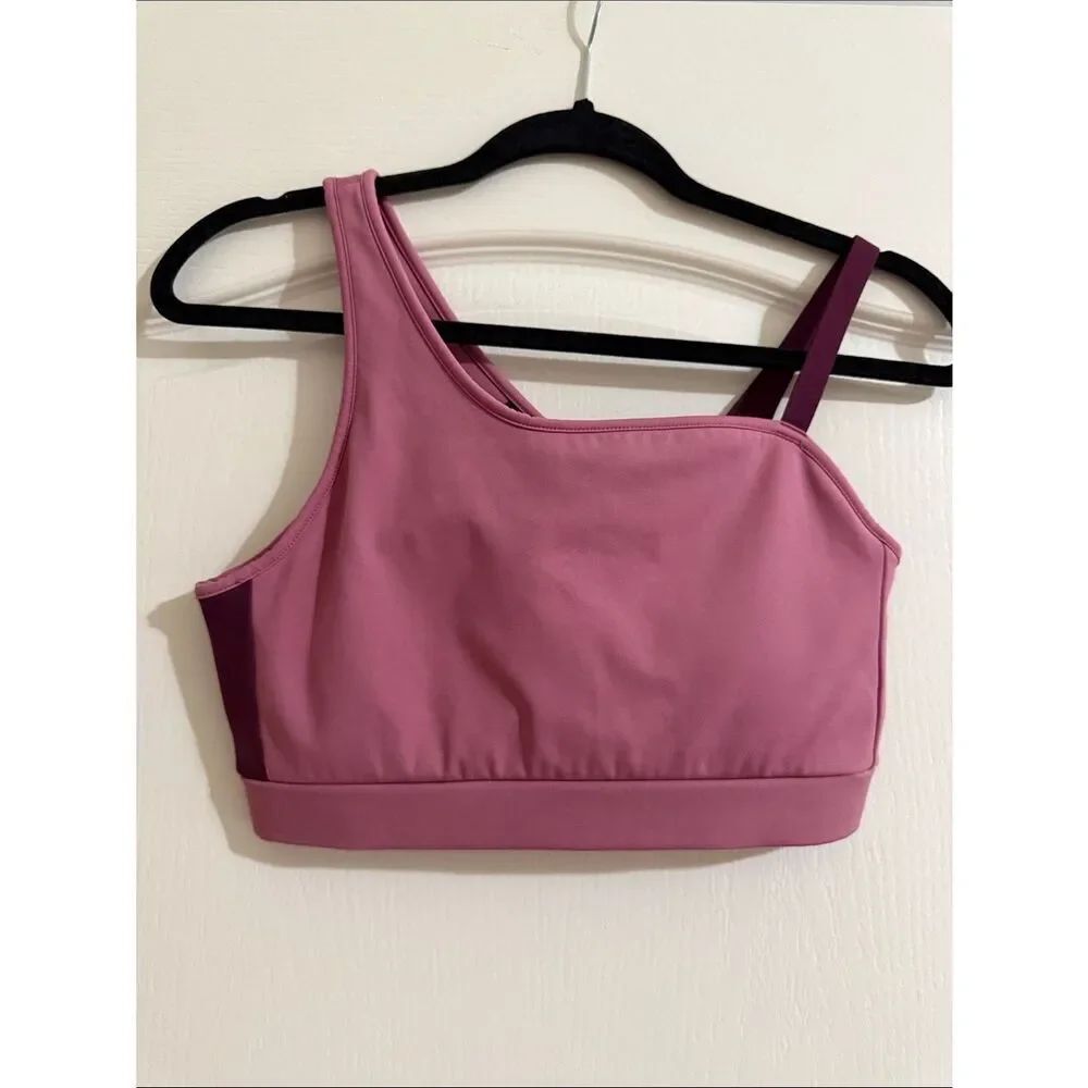Gymshark Asymmetrical Pink Sports Bralette